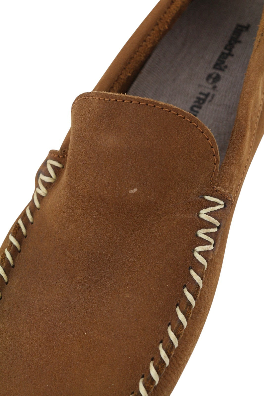 TIMBERLAND A2A92 Men Shoes EU43 Brown Leather Boat Slip On True Cloud Comfort