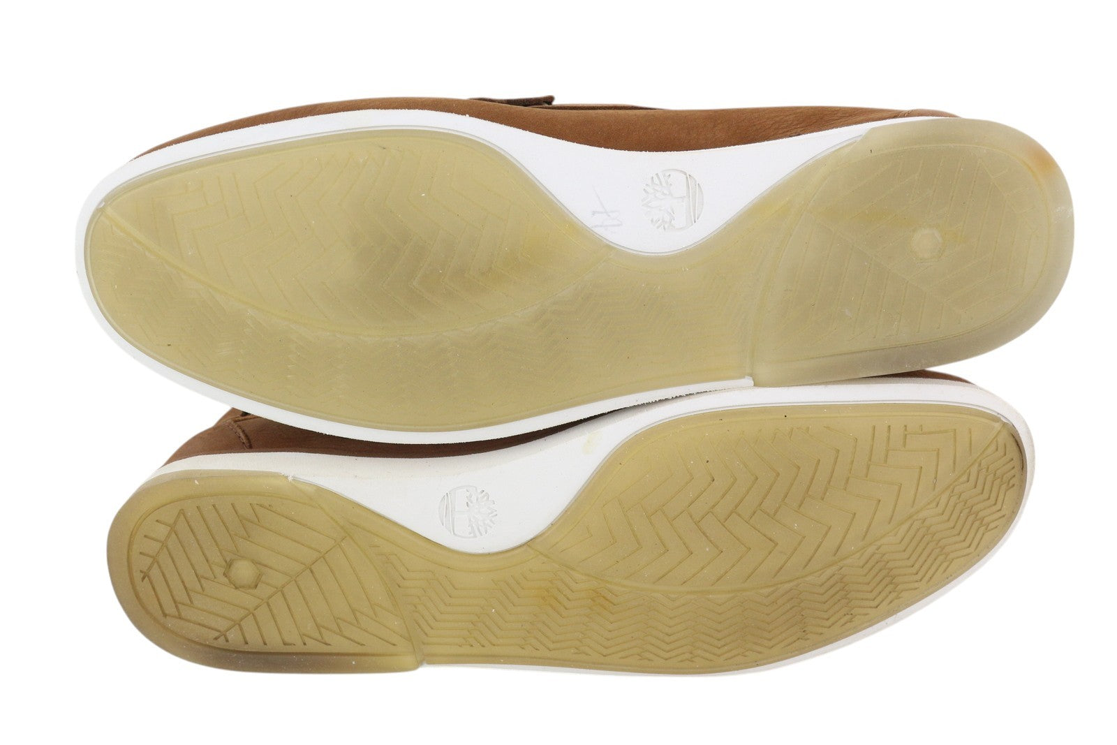 TIMBERLAND A2A92 Men Shoes EU43 Brown Leather Boat Slip On True Cloud Comfort