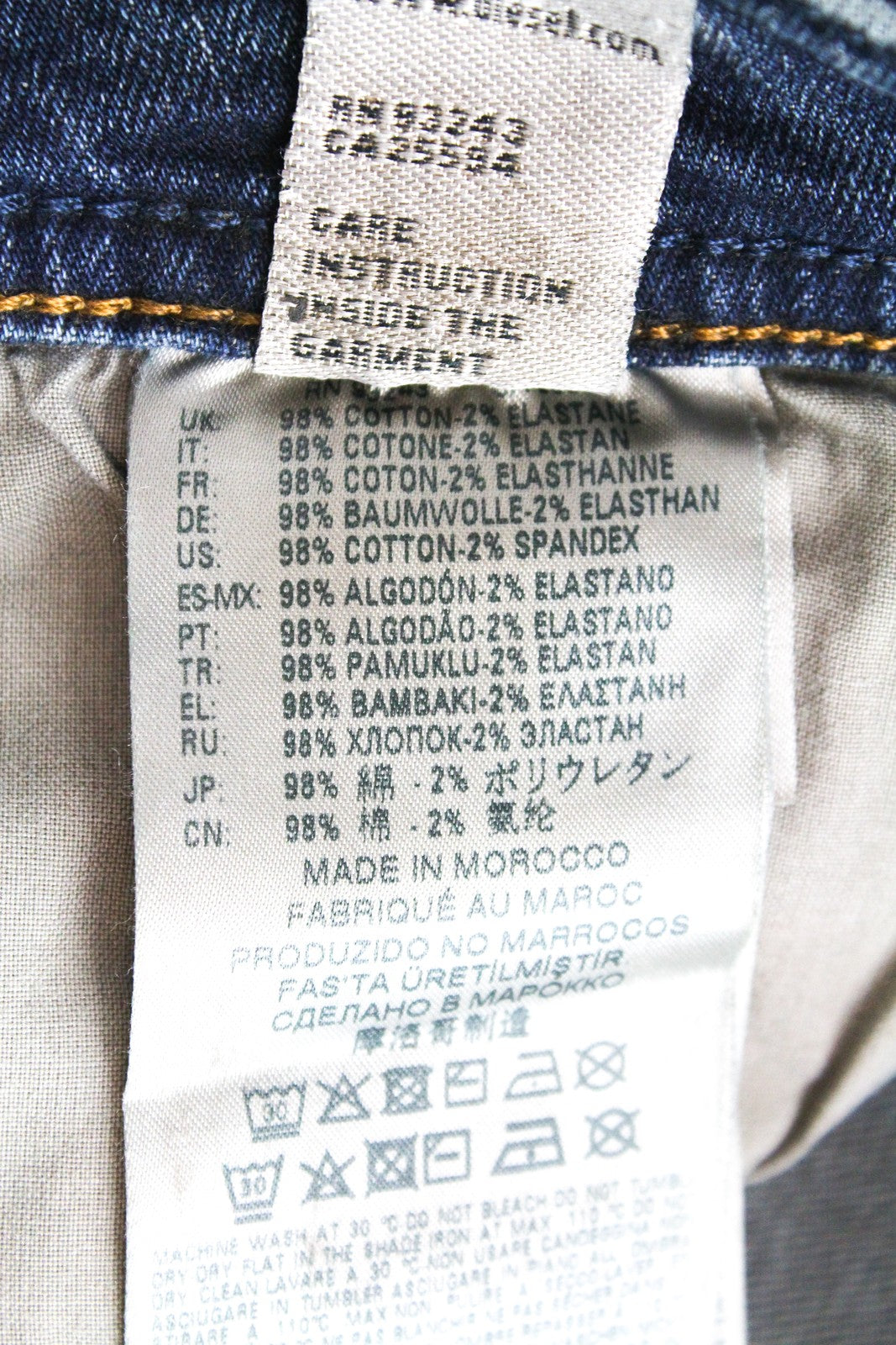 DIESEL Sleenker 069DG Men's Jeans W28 L32 Slim Skinny Fit Cotton Washed Blue