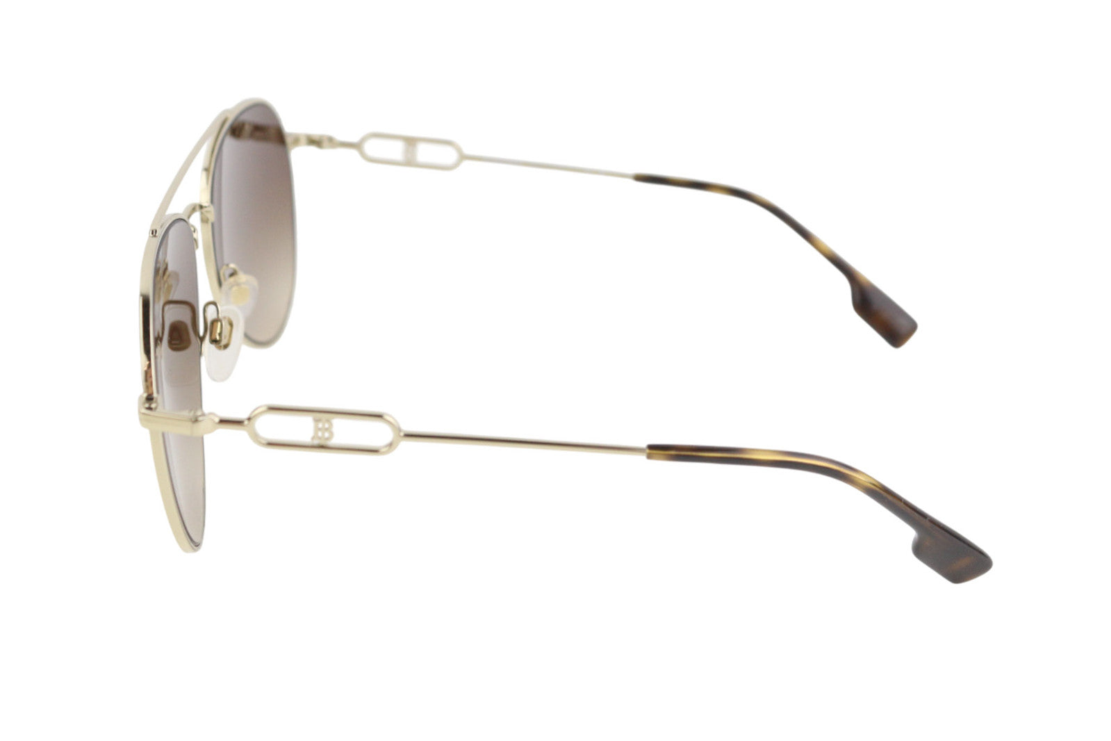 BURBERRY Carmen Women Sunglasses ONE SIZE Light Gold Animal Detail RRP€269