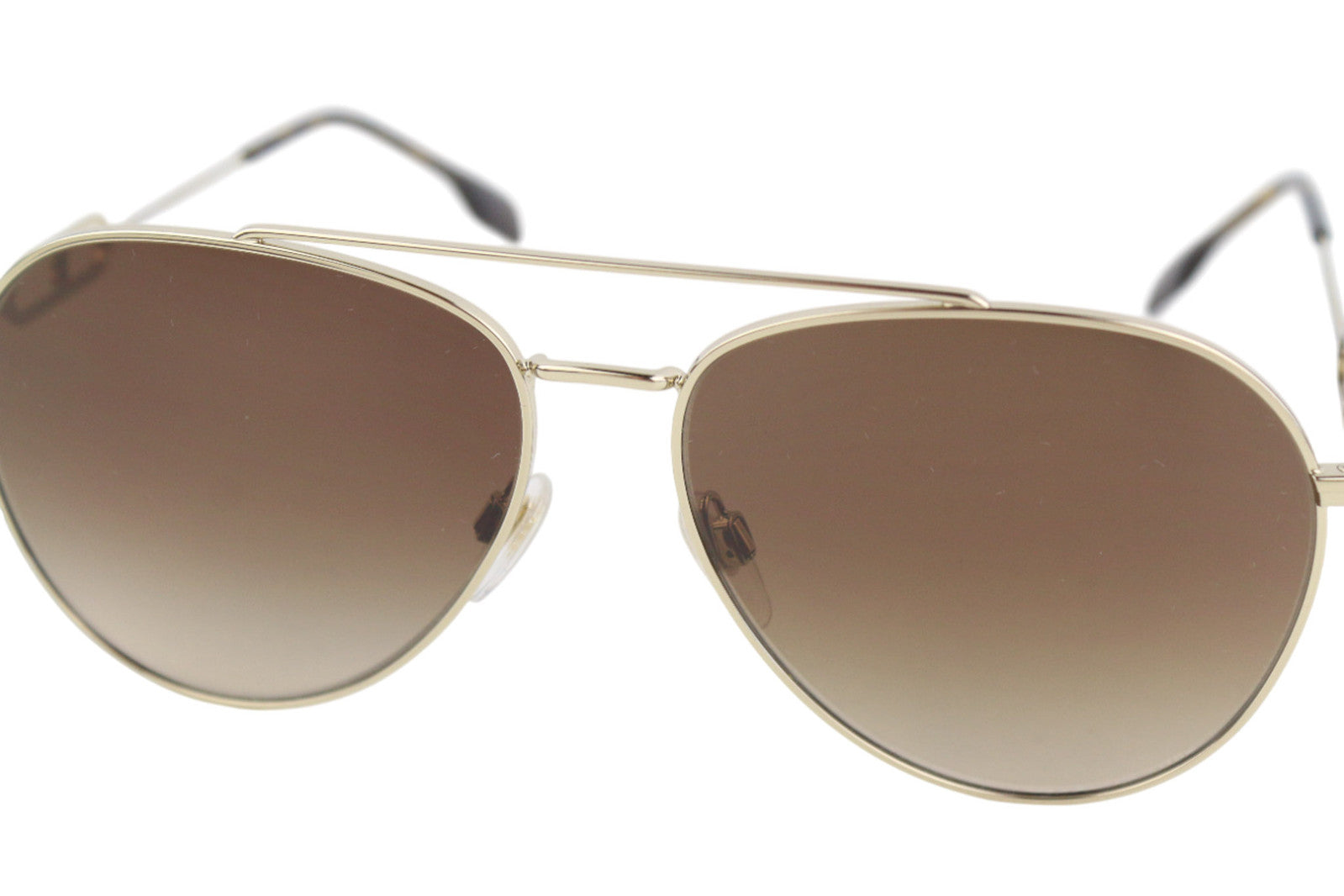 BURBERRY Carmen Women Sunglasses ONE SIZE Light Gold Animal Detail RRP€269