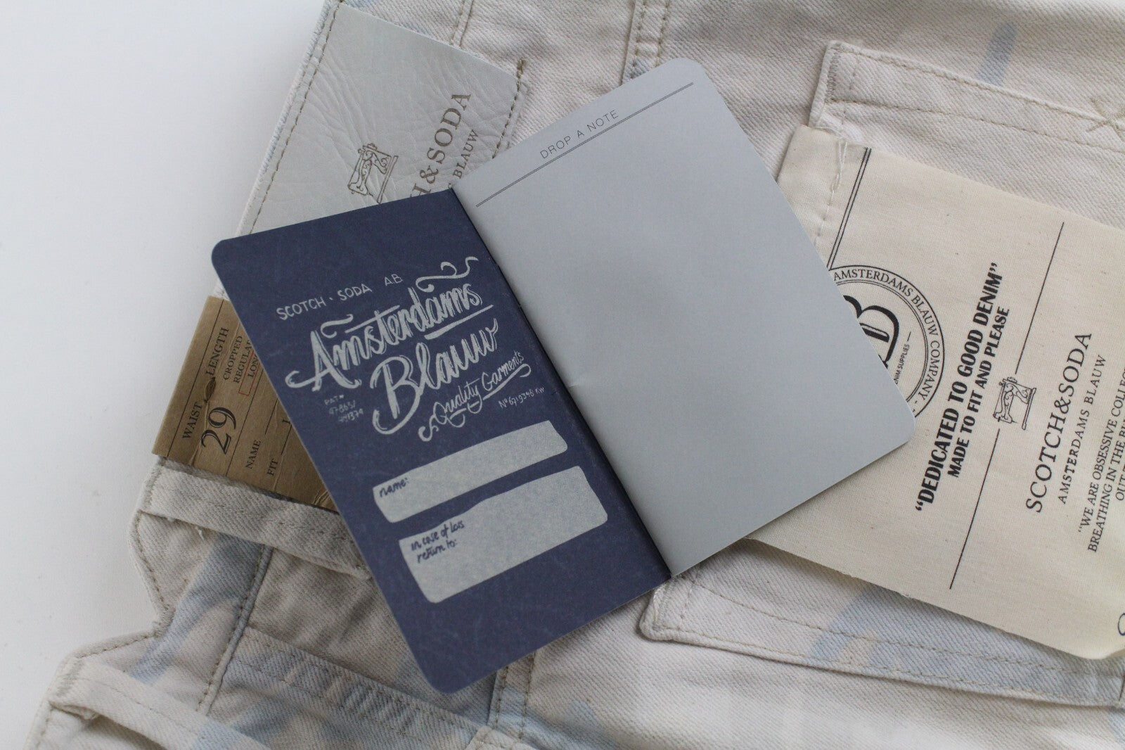 SCOTCH & SODA Stump Mens W29 Trousers Loose Grey Cotton Military Patterned