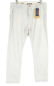 SCOTCH & SODA Freeman Mens W36/L34 Blue Cotton Slim  Striped Tapered Pants