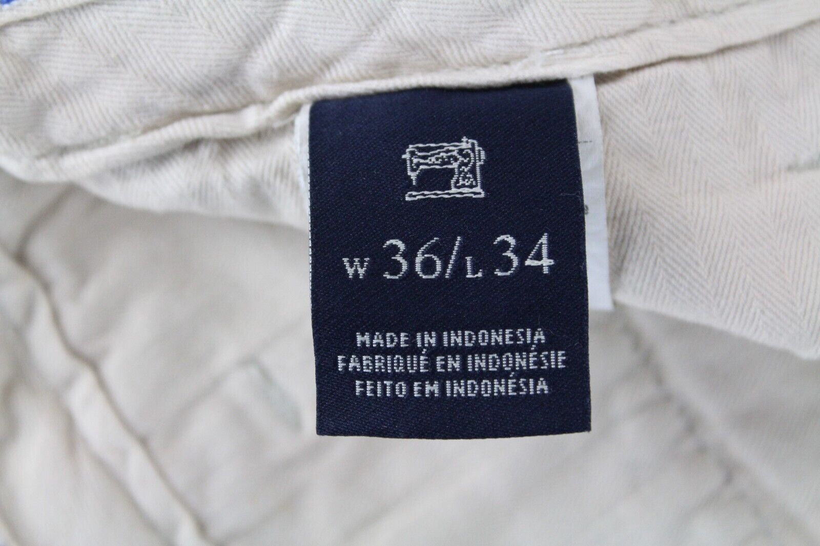 SCOTCH & SODA Freeman Mens W36/L34 Blue Cotton Slim  Striped Tapered Pants