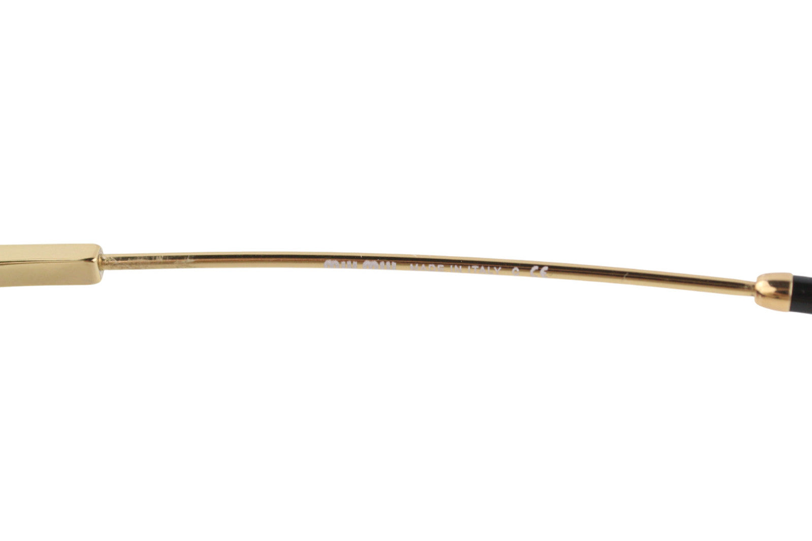 MIU MIU 51WS Women Sunglasses ONE SIZE Butterfly Shape Gold Tone Case RRP€390