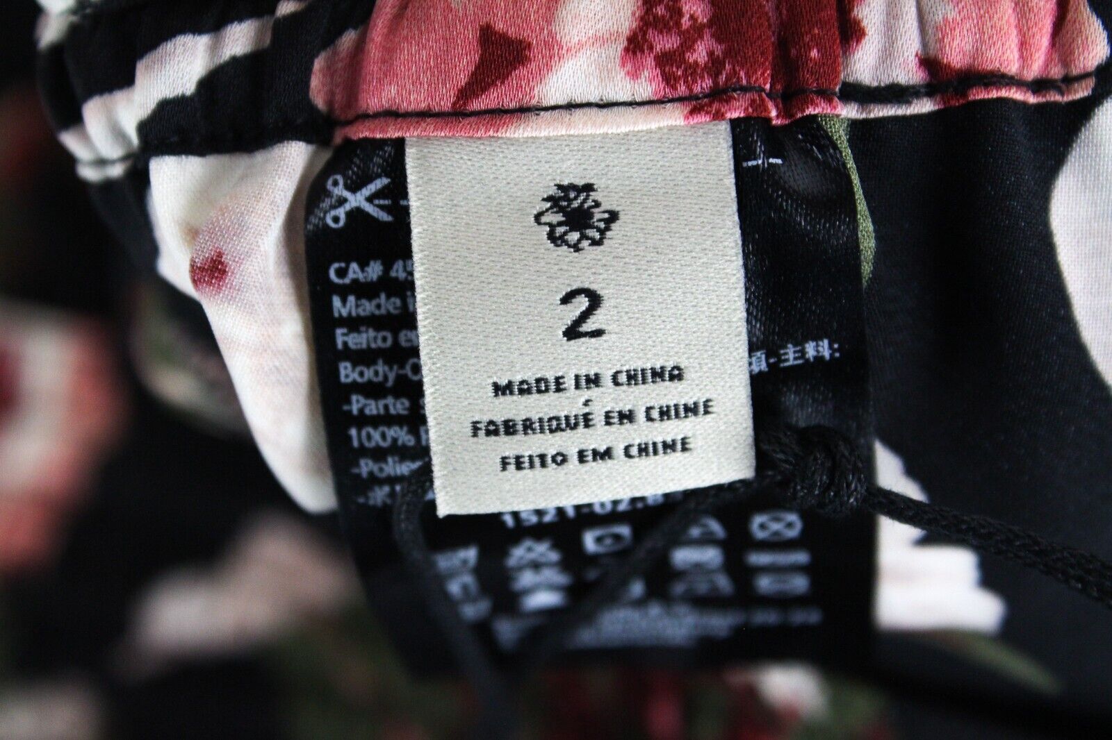 MAISON SCOTCH Womens Trousers M Pull On Lightweight Black Floral Pattern