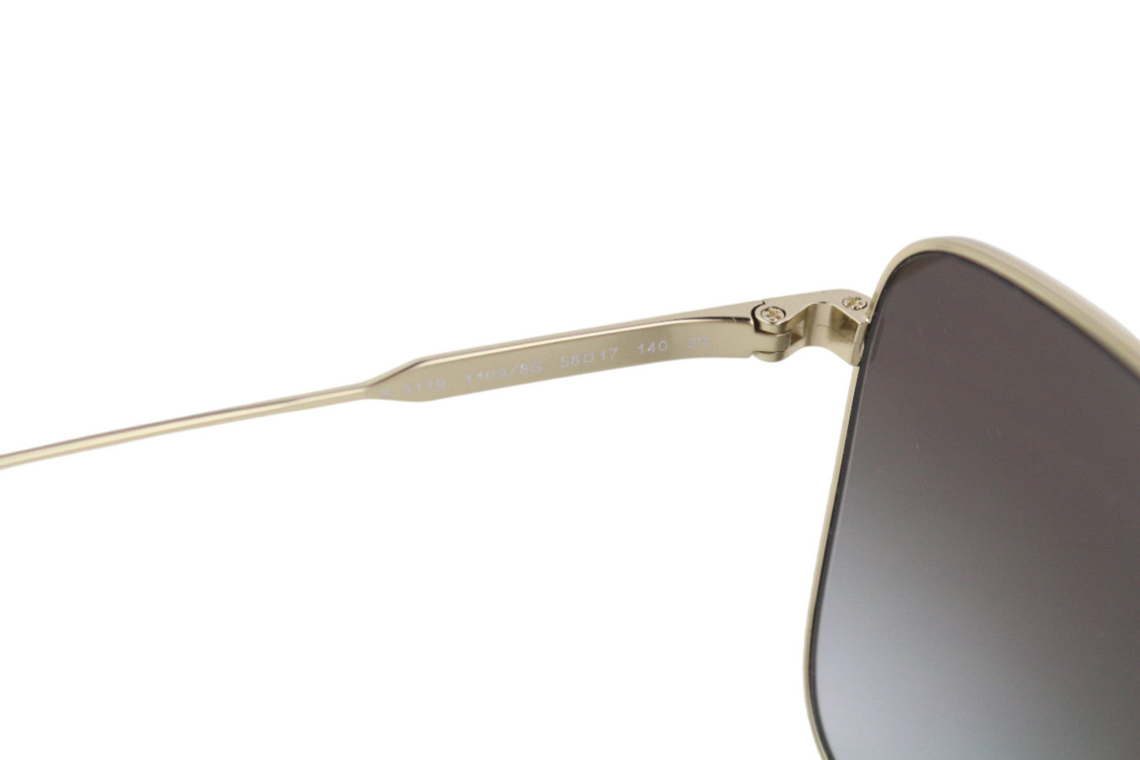 BURBERRY Jude Women Sunglasses ONE SIZE Dark Square Gold Tone Details RRP€269