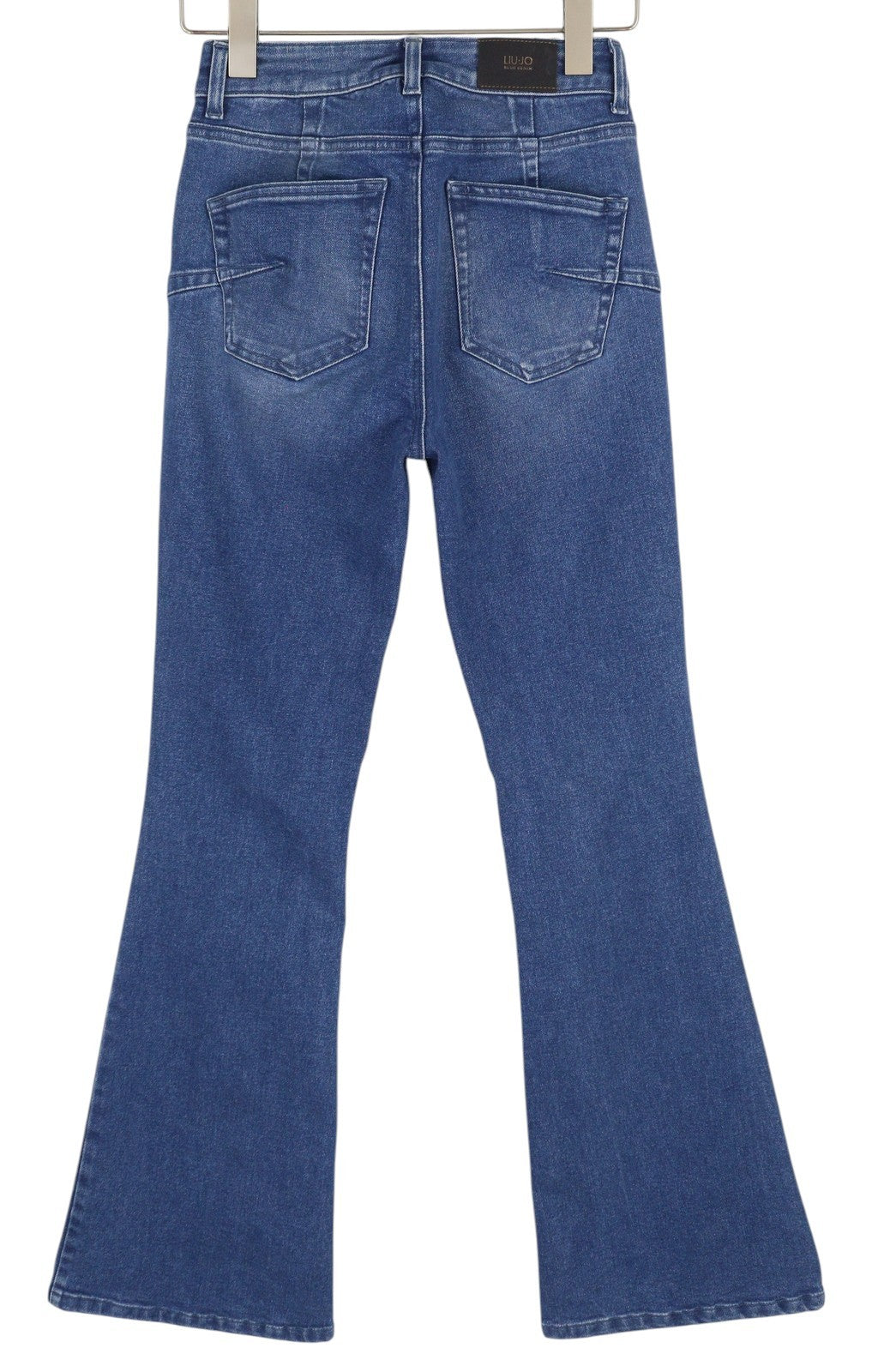 LIU JO Beat Good Women Jeans W28 High Waist Bootcut Fit Washed Denim Blue Casual