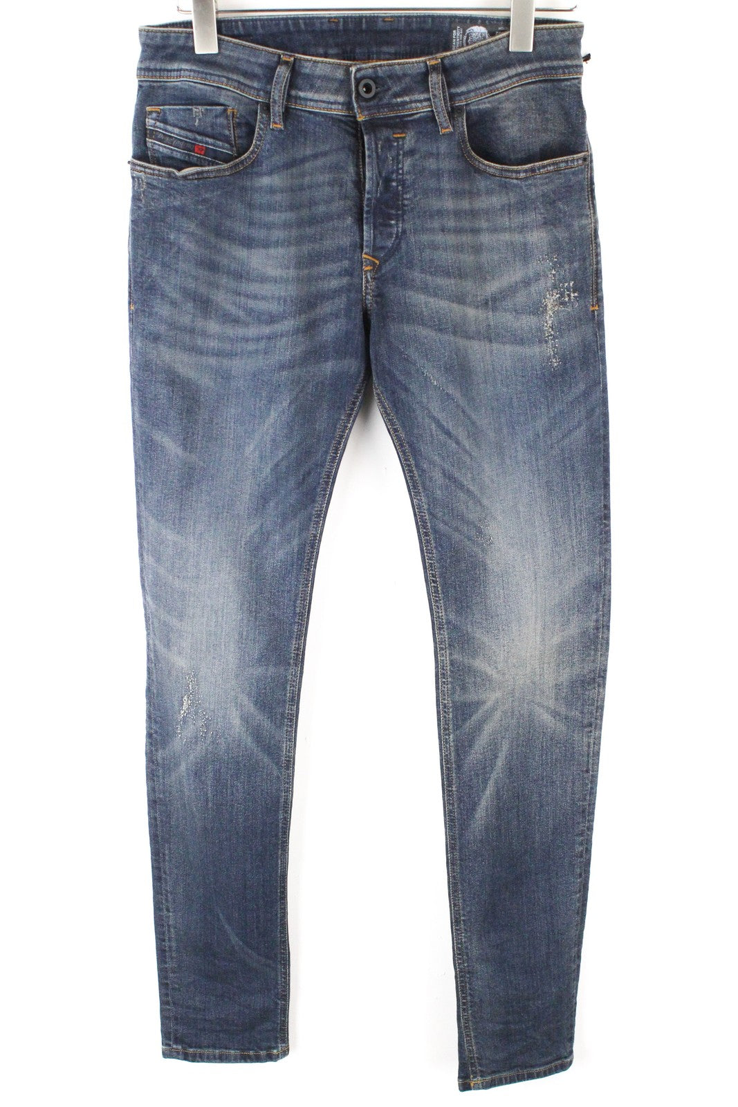 DIESEL Sleenker 069DG Men's Jeans W29 L32 Skinny Fit 5-Pocket Blue Cotton