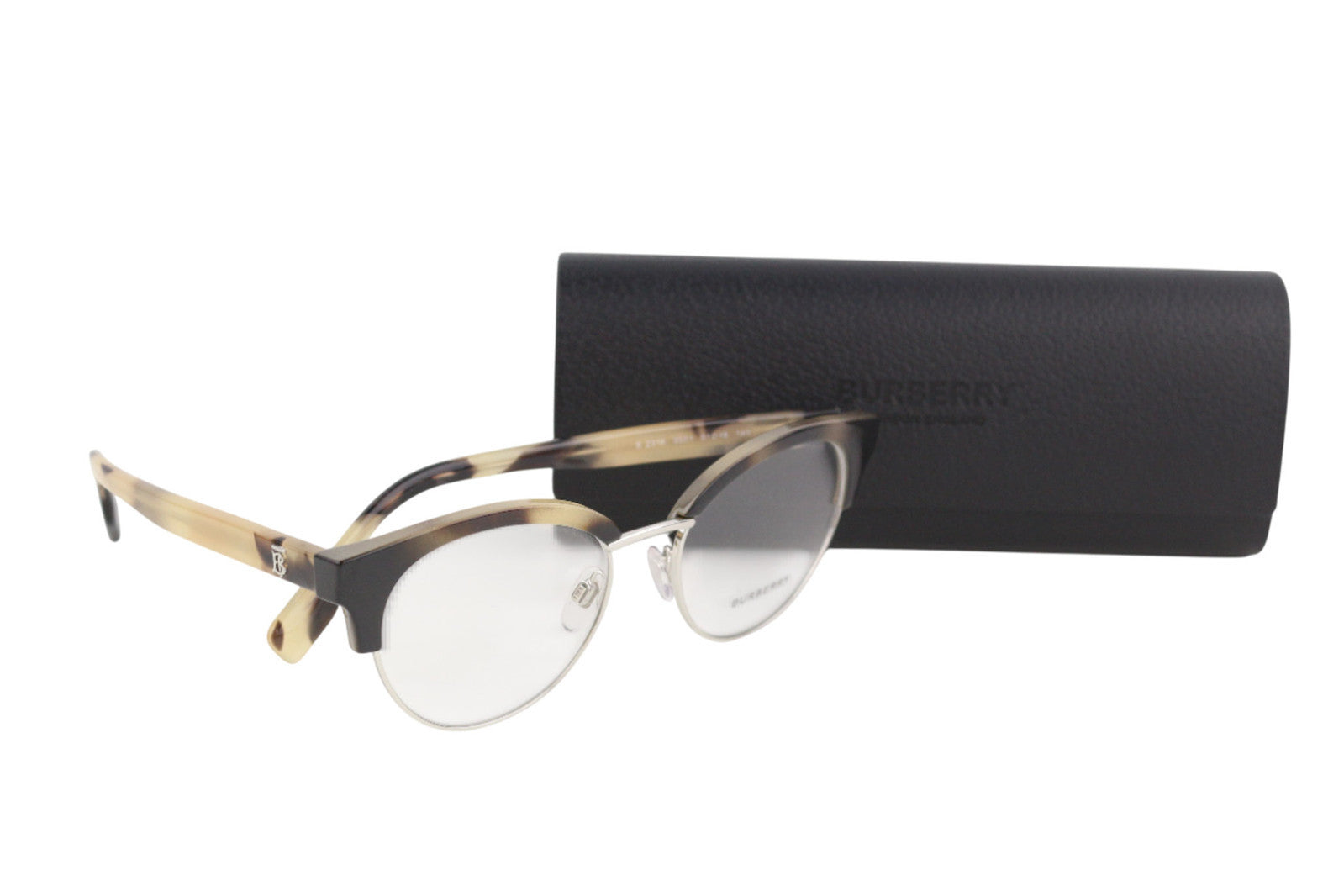 BURBERRY Birch Women Eyeglasses ONE SIZE Demo Lens Animal Print Frame RRP€249