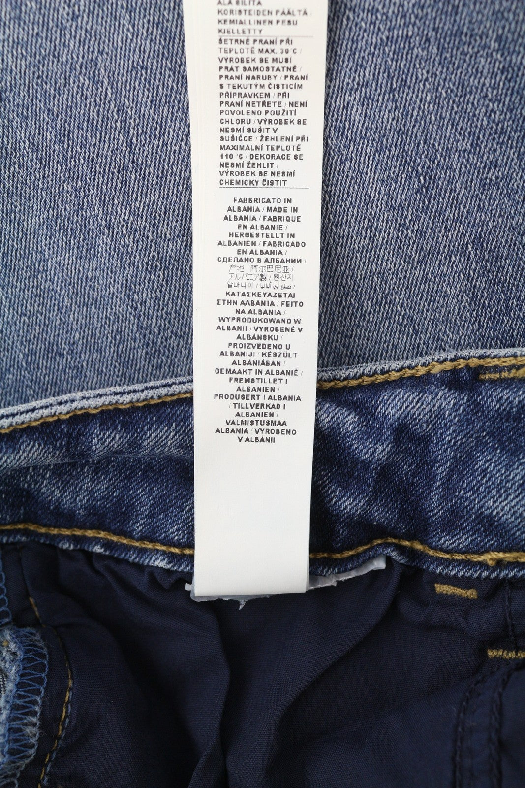 LIU JO Women Jeans W26 High Waist Bootcut Fit Washed Denim Blue Casual Logo