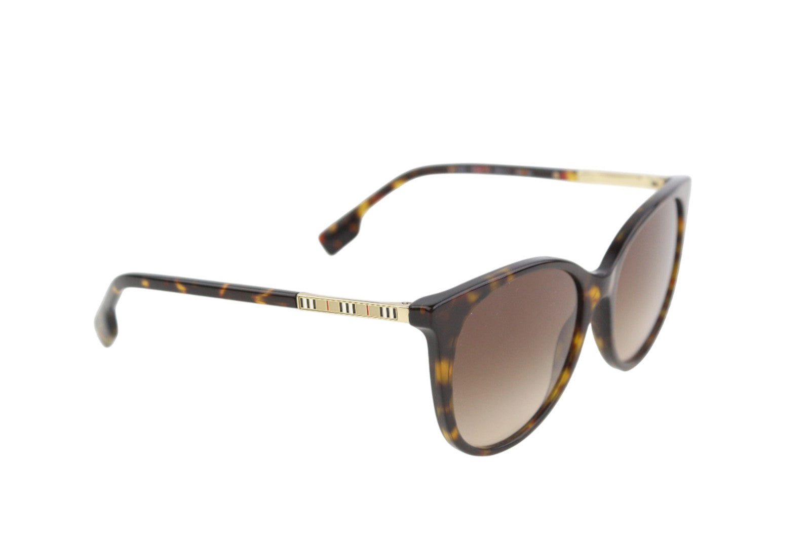 BURBERRY Alice Women Sunglasses ONE SIZE Mid Brown Animal Print Logo RRP€269