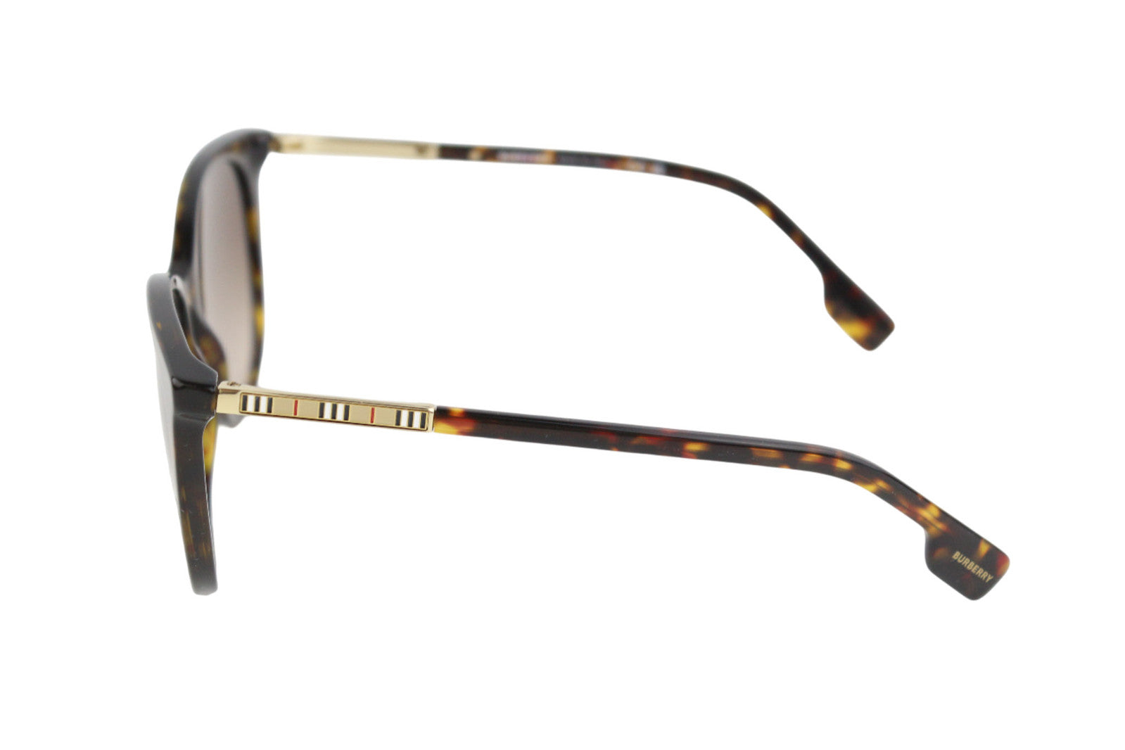 BURBERRY Alice Women Sunglasses ONE SIZE Mid Brown Animal Print Logo RRP€269