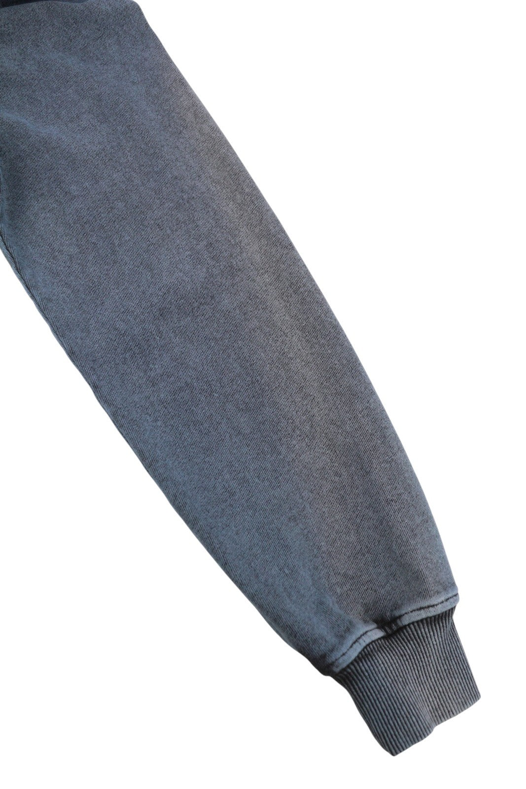 DIESEL S-Ginn-Hood-E1 Mens Hoodie L Washed Grey Distress Hood Kangaroo RRP€195