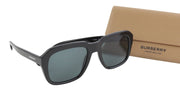 BURBERRY Astley Men Women Sunglasses Unisex Dark Black Square RRP€269