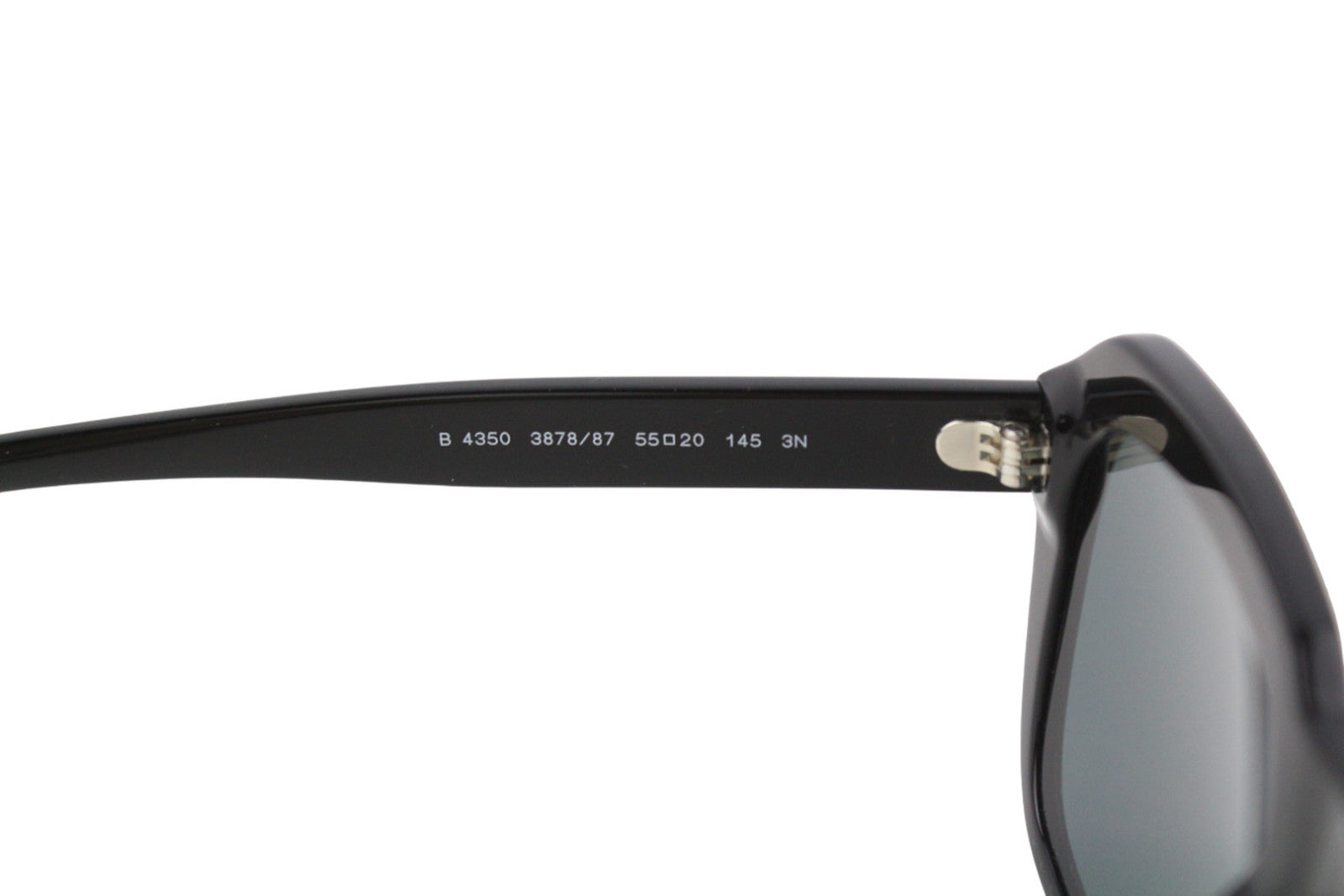 BURBERRY Astley Men Women Sunglasses Unisex Dark Black Square RRP€269