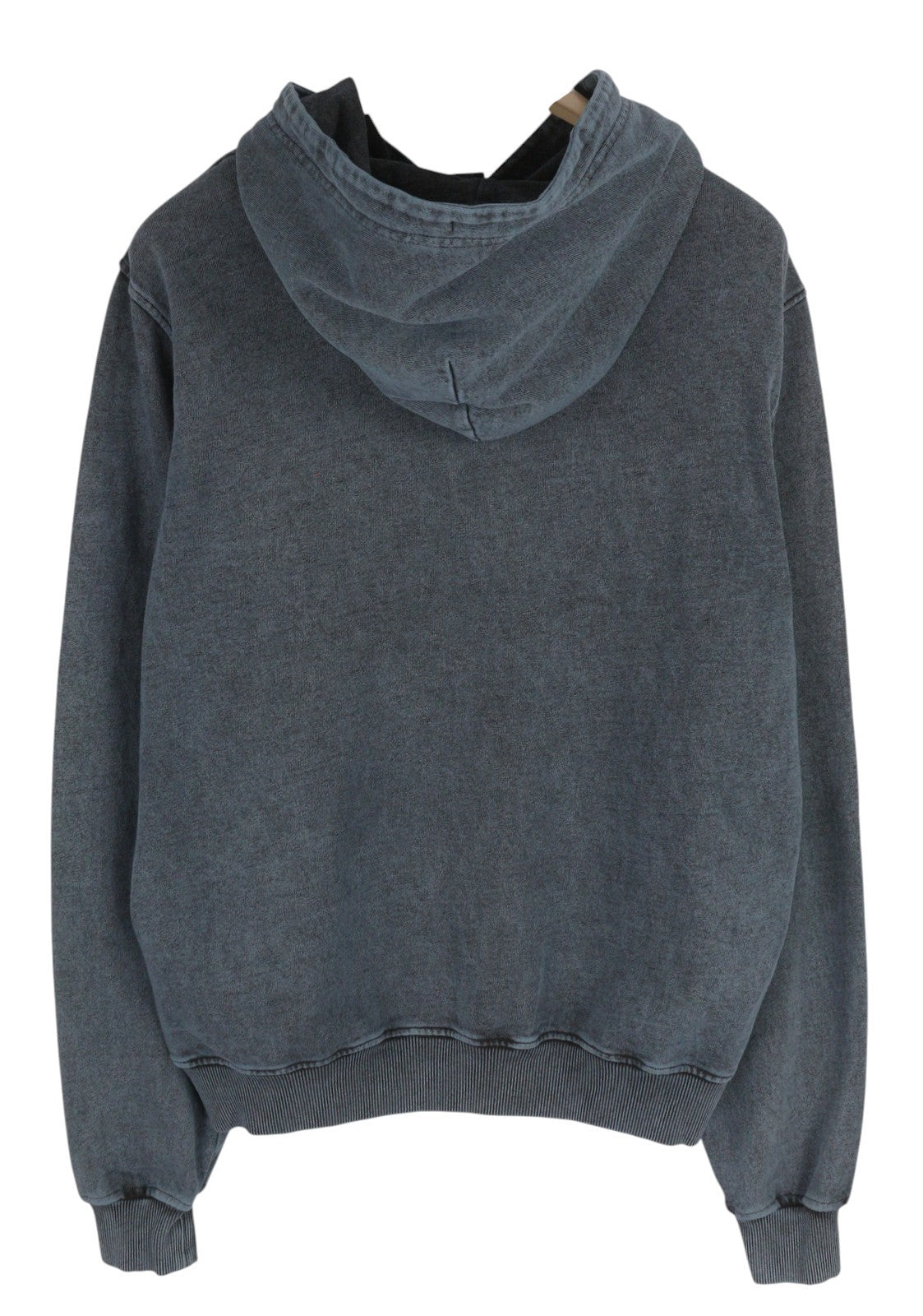 DIESEL S-Ginn-Hood-E1 Mens Hoodie L Washed Dark Grey Distress Kangaroo RRP€195