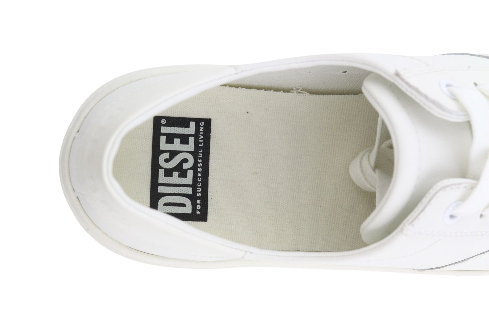 DIESEL S-Mydori LC Mens Sneakers EU45 Leather Round Toe Lace Up Low Top RRP€160