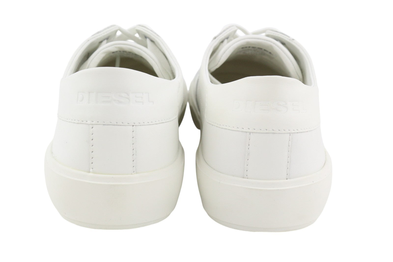 DIESEL S-Mydori LC Mens Sneakers EU45 Leather Round Toe Lace Up Low Top RRP€160