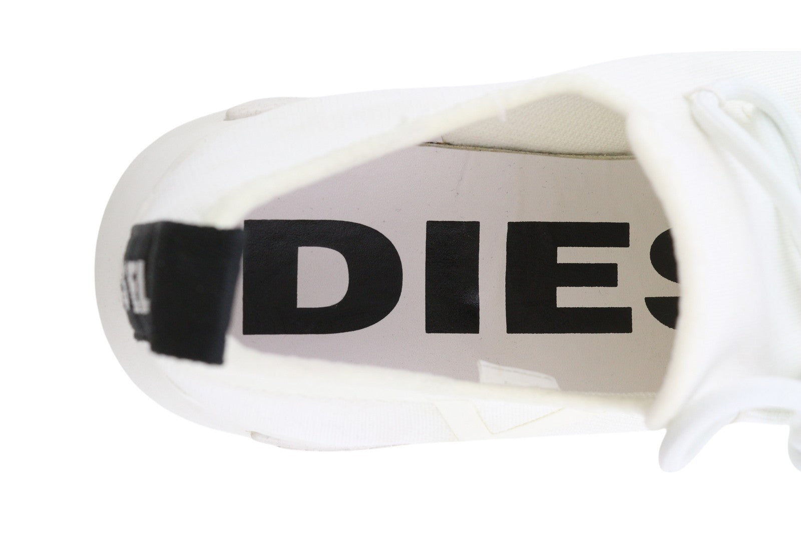 DIESEL S-Kby Stripe Mens Sneakers EU46 White Low Top Lace Up Almond Toe RRP€170