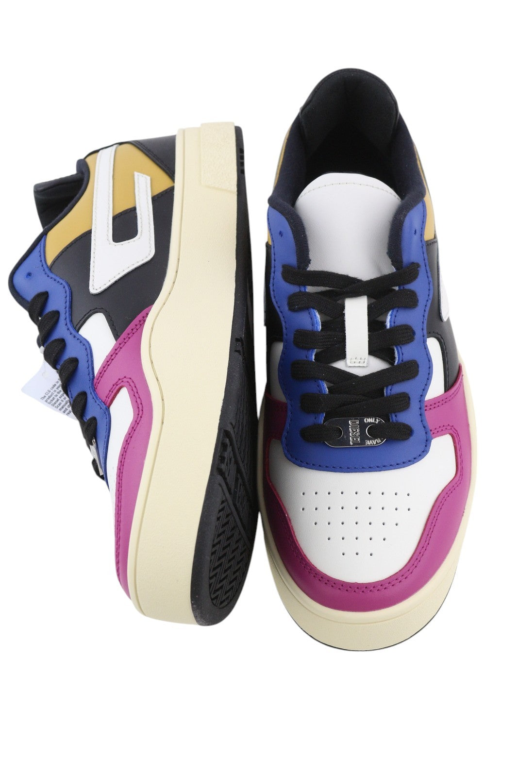 DIESEL S-Ukiyo Low Mens Sneakers EU44 Cow Leather Lace Up Low Top  RRP€185