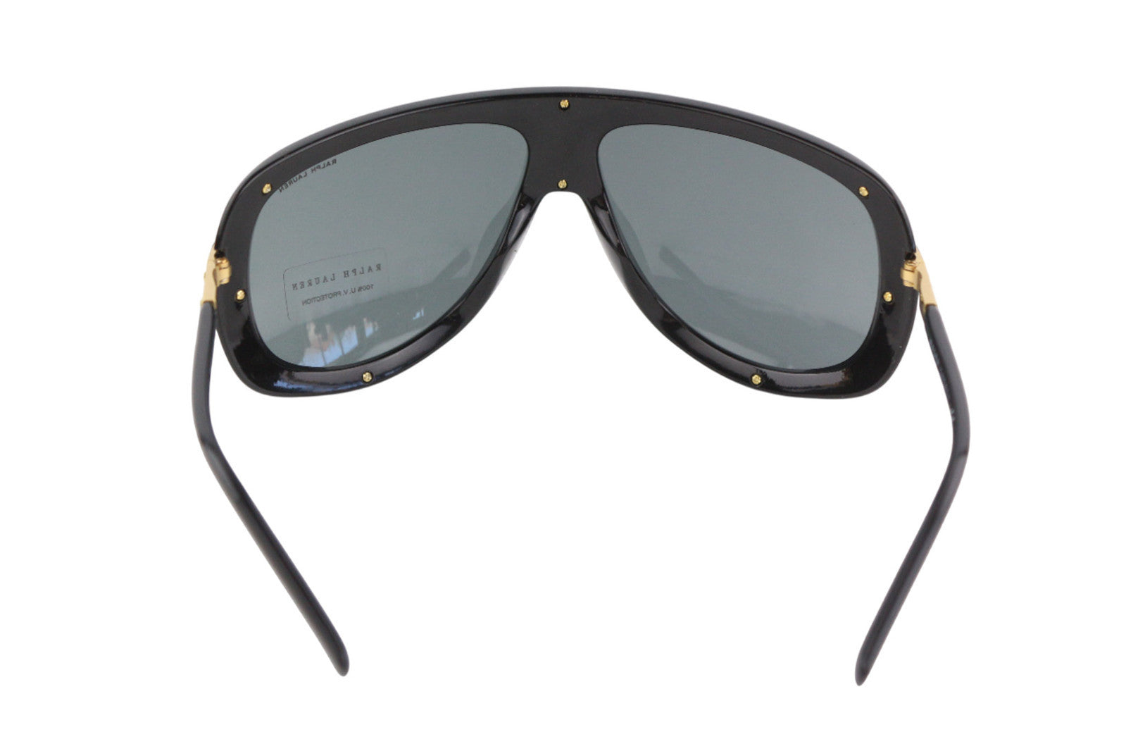 RALPH LAUREN Men Sunglasses 0RL7069 Shiny Black Grey U.V. Protection RRP€185