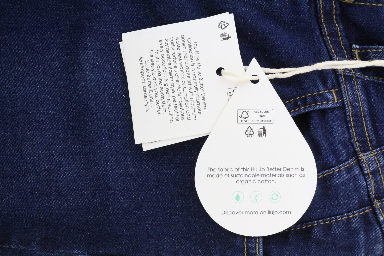 LIU JO Women Jeans W28 Washed Denim Blue High Waist Bootcut Fit Buttoned Casual