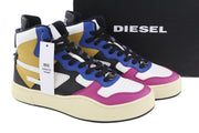 DIESEL S-Ukiyo Mid Mens Sneakers EU44 Cow Leather Colourful Lace Up RRP€195