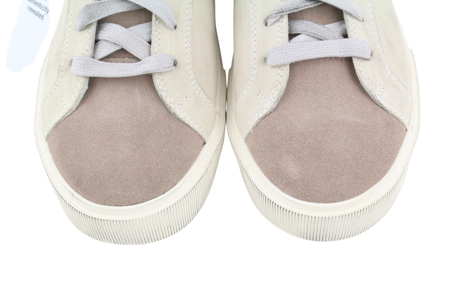 DIESEL S-Mydri ML Mens Sneakers EU42 Leather Light Almond Toe Lace Up RRP€220