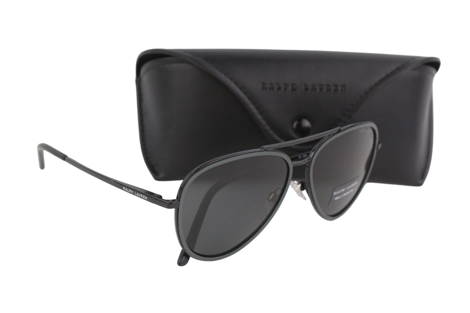 RALPH LAUREN Men Sunglasses 0RL7064 Shiny Black U.V. Protection Case RRP€190