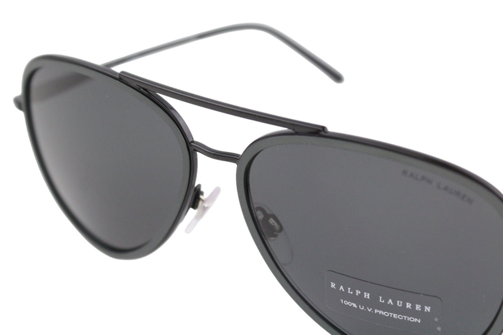 RALPH LAUREN Men Sunglasses 0RL7064 Shiny Black U.V. Protection Case RRP€190