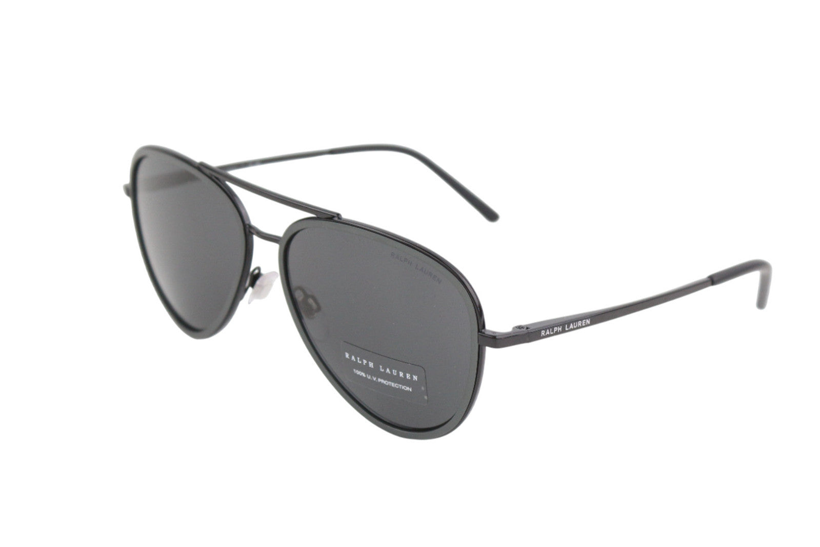 RALPH LAUREN Men Sunglasses 0RL7064 Shiny Black U.V. Protection Case RRP€190