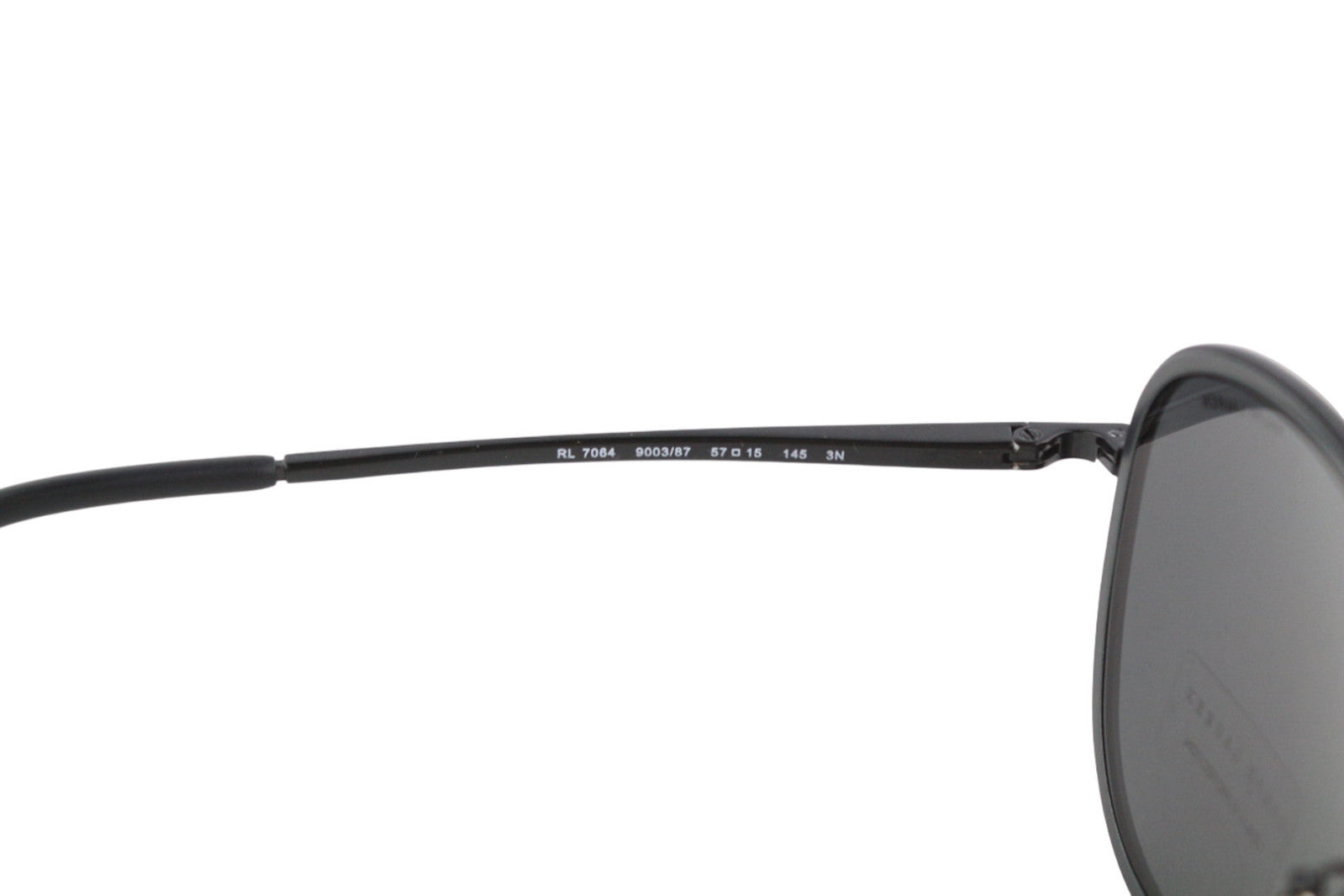 RALPH LAUREN Men Sunglasses 0RL7064 Shiny Black U.V. Protection Case RRP€190