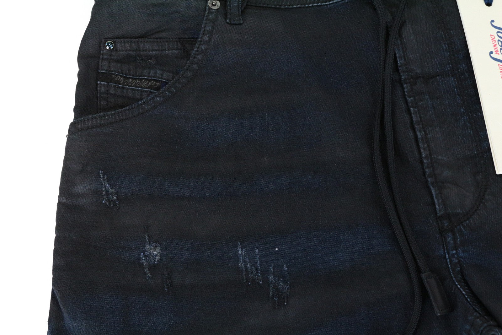 DIESEL Krooley CB-NE 0680B Men's Jeans W38 Slim Fit Carrot Navy Sweat Jogg Navy