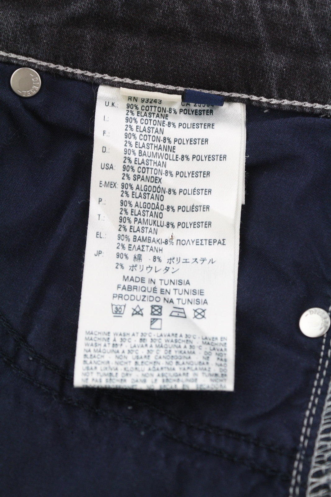 DIESEL Eazee-Ne 0835B Women Jeans W25 Jogg Sweat Ripped Distress Slim RRP€200