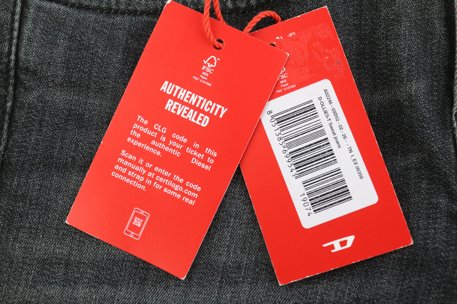 DIESEL D-Ollies-T 09D5 Women Jeans W26 Slim Fit Zipper Washed Black RRP€225