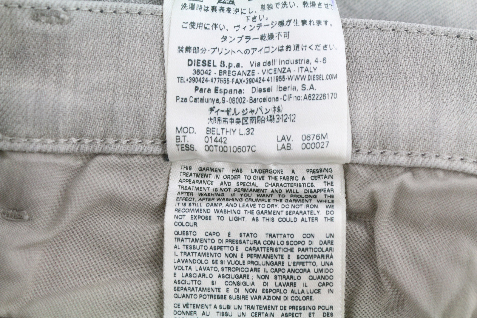 DIESEL D.N.A. Belthy 0676M Women Jeans W29/L32 Regular Slim Straight Low RRP€180