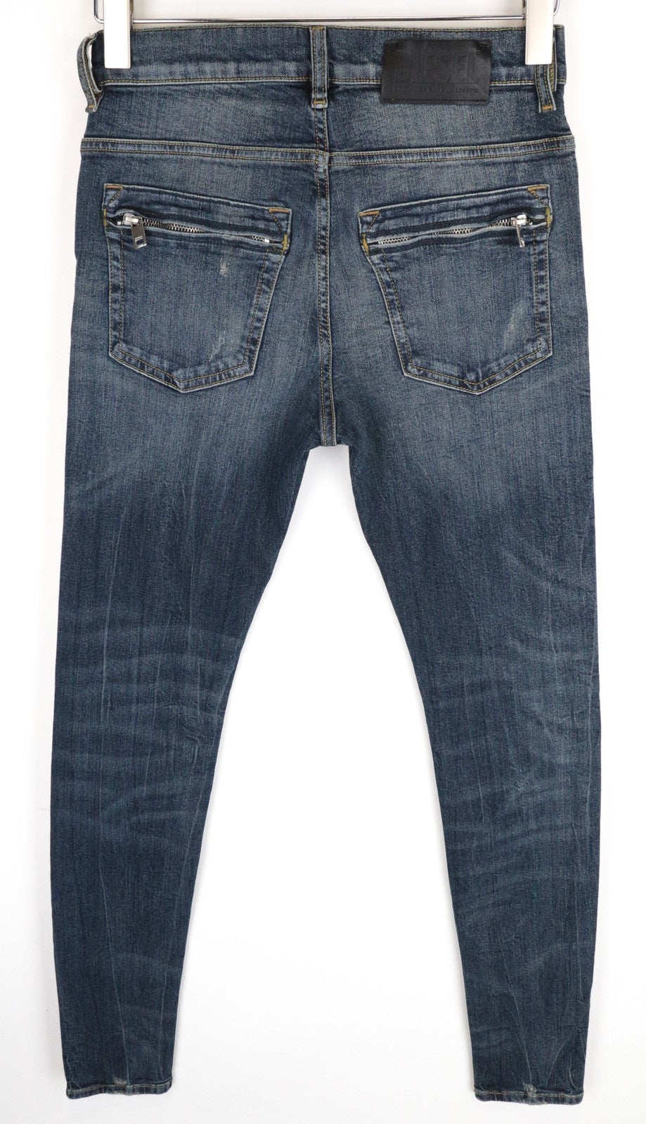 DIESEL D-Amny 069GC Men's Jeans W27 L32 Skinny Fit Blue Cotton Stretch Washed