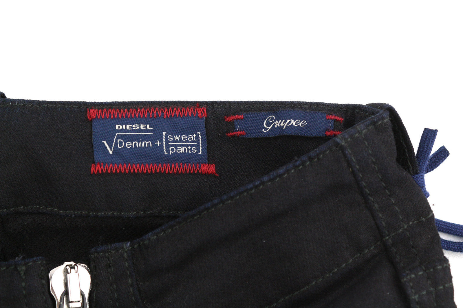 DIESEL Reboot-B-Grupee-Ne-B 0608S Women Jeans W23 Jog Denim Sweat Black RRP€280