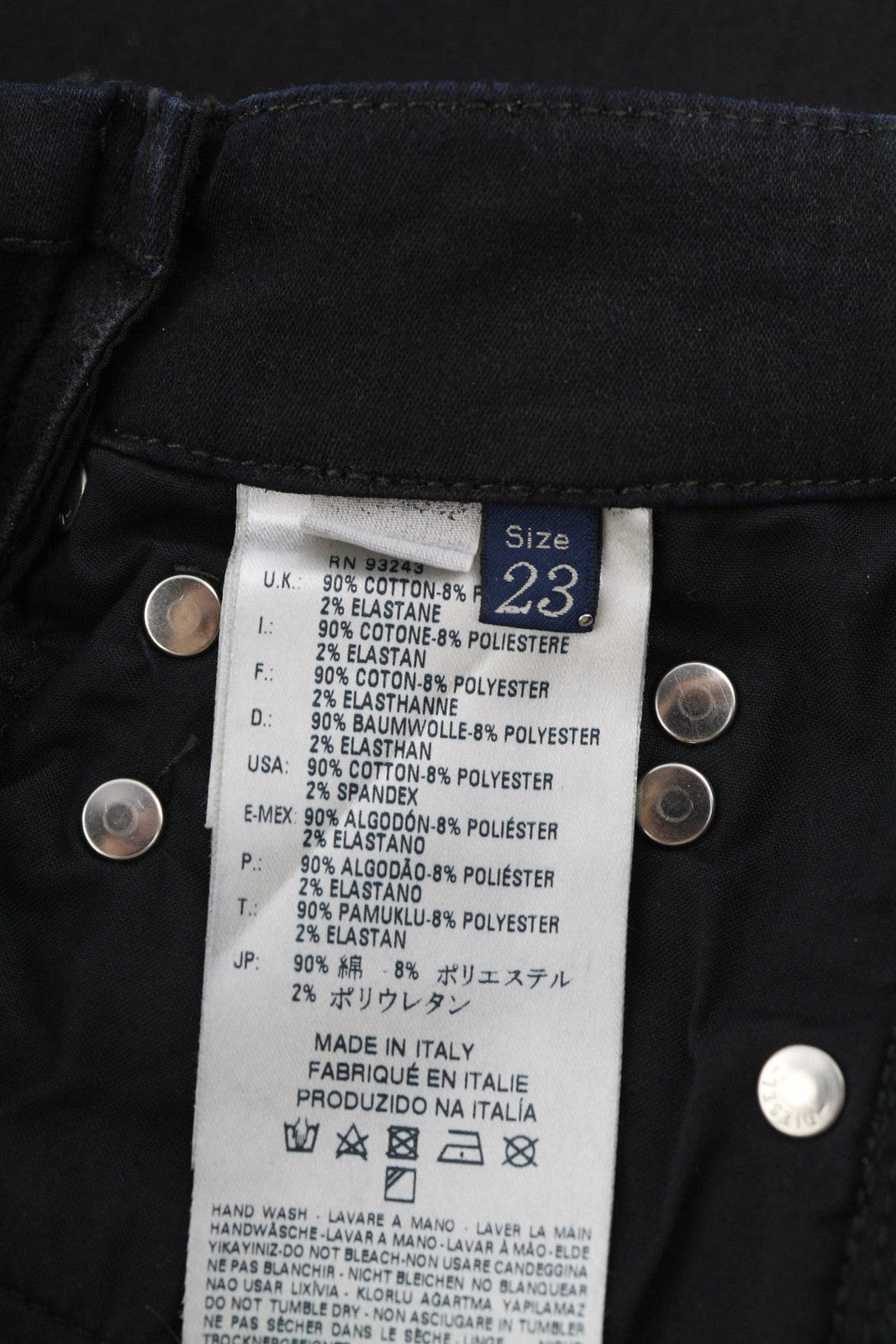 DIESEL Reboot-B-Grupee-Ne-B 0608S Women Jeans W23 Jog Denim Sweat Black RRP€280