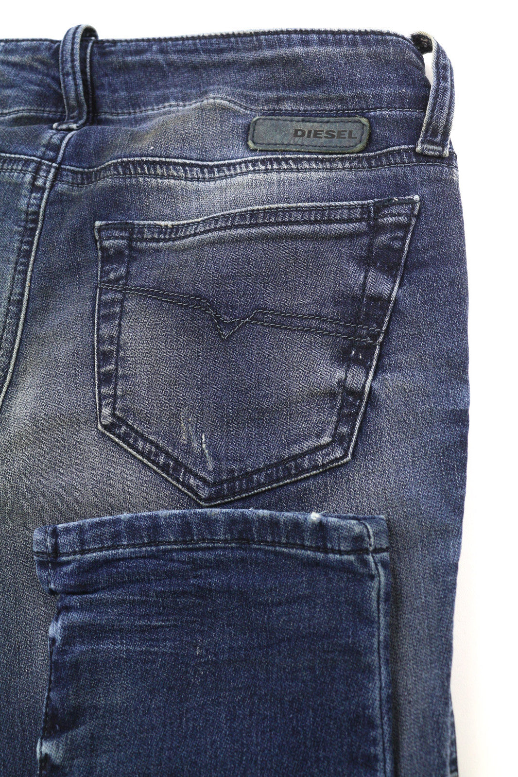 DIESEL Grupee-Ne 0662L Women Jeans W25 Jogg Denim Sweat Skinny Fit Blue RRP€250