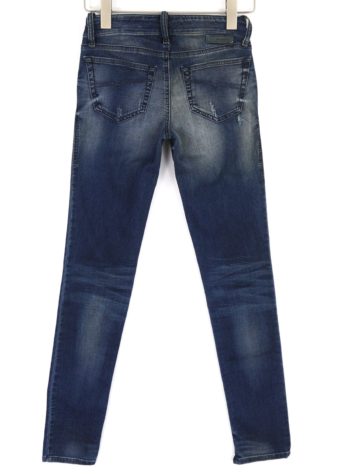 DIESEL Grupee-Ne 0662L Women Jeans W23 Jogg Denim Sweat Skinny Fit Blue RRP€250