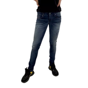 DIESEL Grupee-Ne 0666W Women Jeans W25 Jogg Denim Sweat Skinny Fit Washed Blue