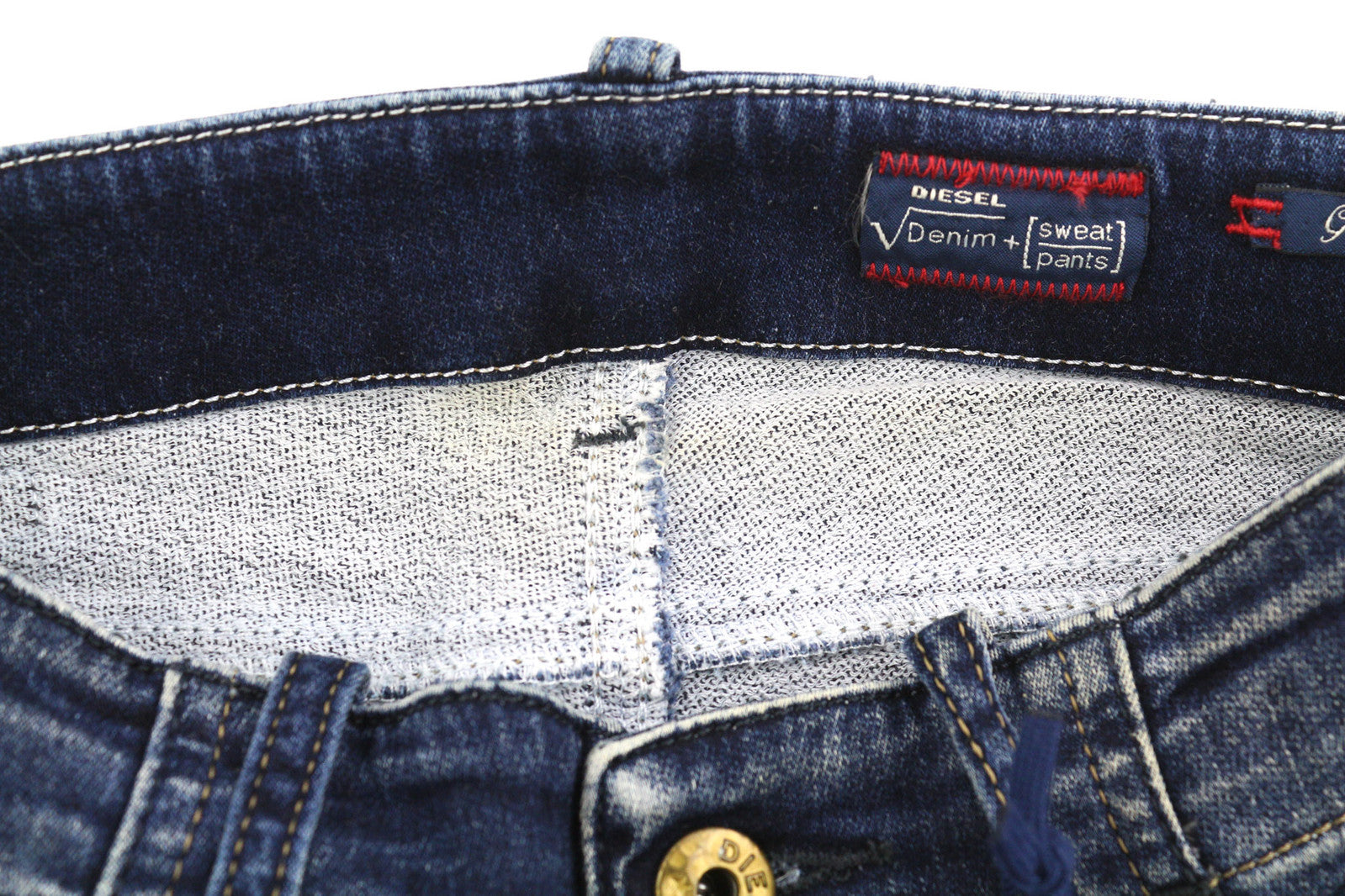 DIESEL Grupee-Ne 0607U Women Jeans W23 Jogg Denim Sweat Skinny Fit Blue RRP€250