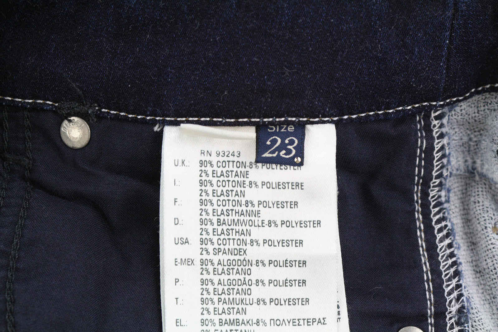 DIESEL Grupee-Ne 0607U Women Jeans W23 Jogg Denim Sweat Skinny Fit Blue RRP€250