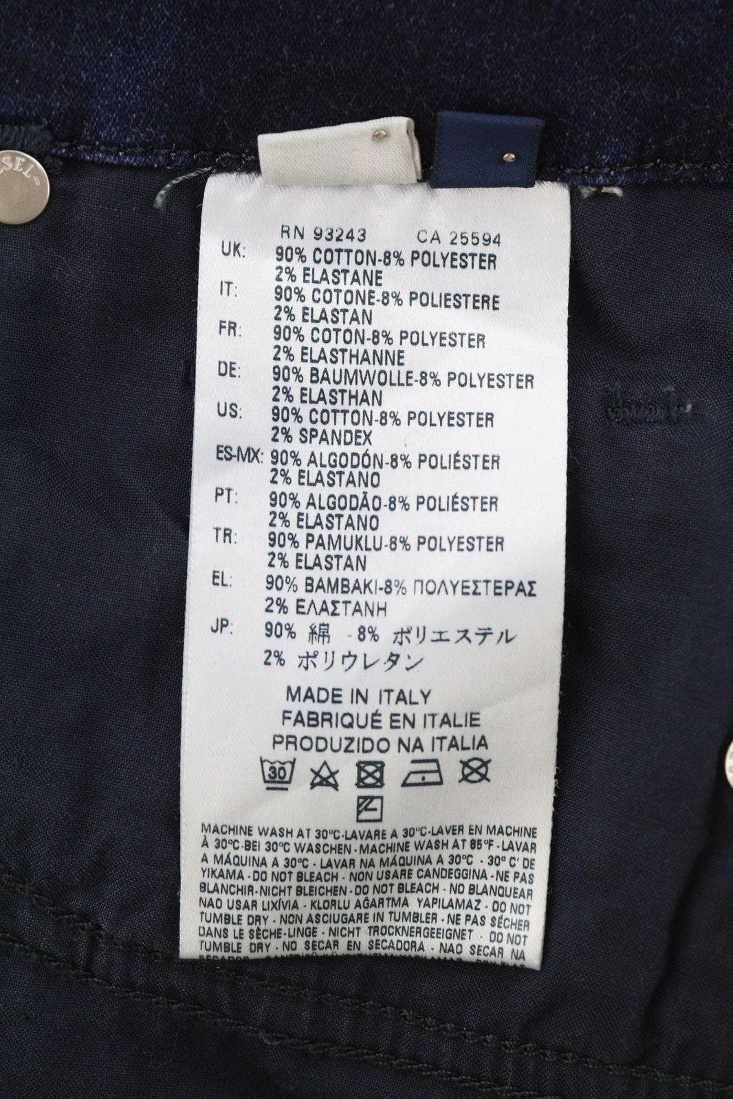 DIESEL Grupee-Ne 0662K Women Jeans W23 Jogg Denim Sweat Skinny Fit Blue RRP€250