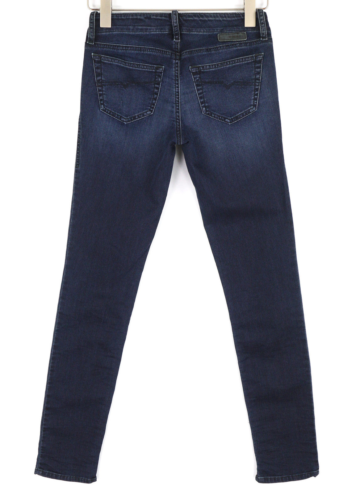 DIESEL Grupee-Ne 0842W Women Jeans W25 Jogg Denim Sweat Skinny Fit Washed Blue