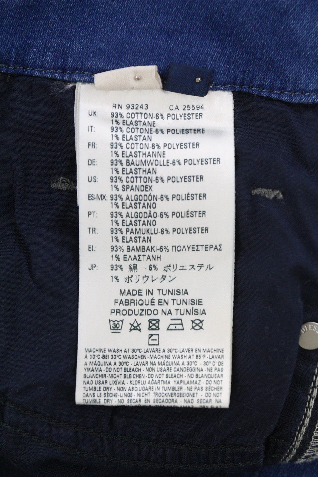 DIESEL Grupee-Ne 0837T Women Jeans W25 Jogg Denim Sweat Skinny Fit Washed Blue