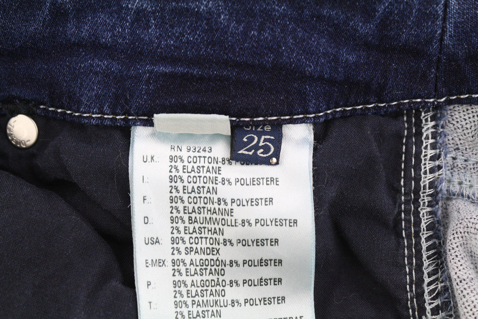 DIESEL Grupee-Ne 0607U Women Jeans W25 Jogg Denim Sweat Skinny Washed RRP€250