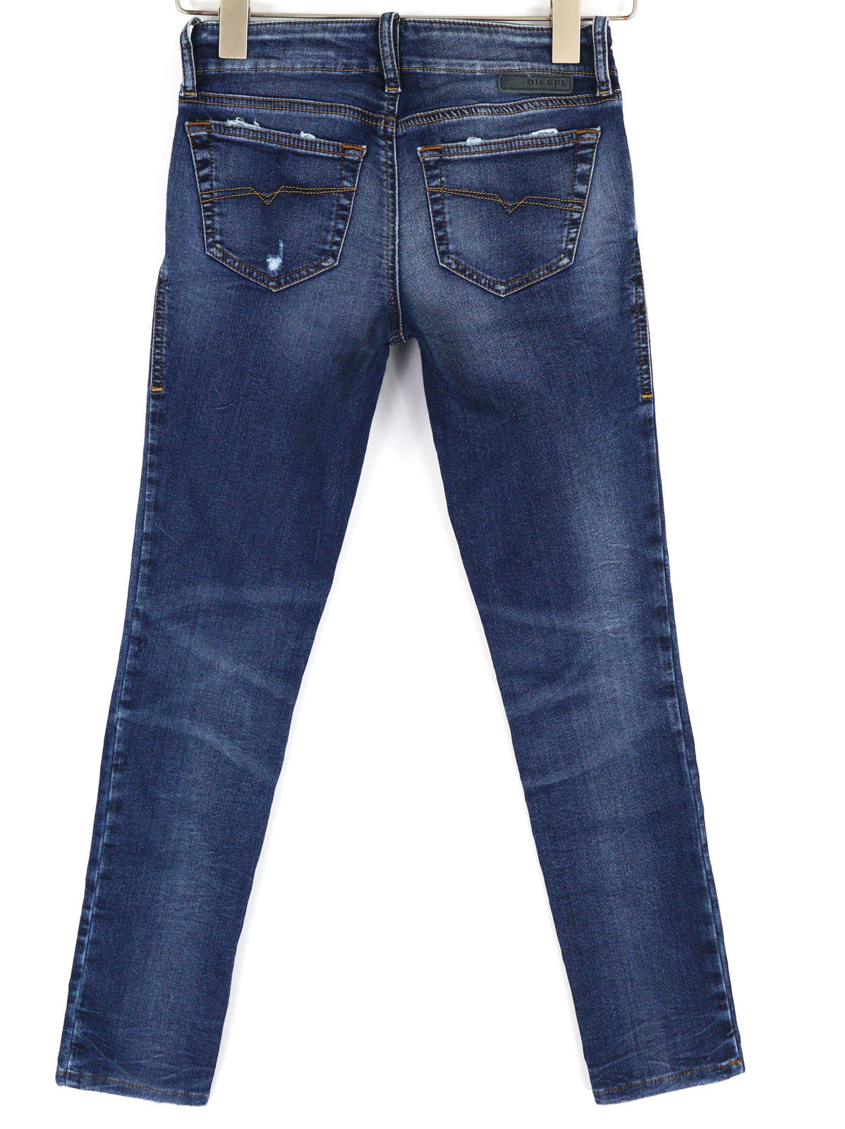 DIESEL Grupee-Ne 0604Z Women Jeans W23 Jogg Denim Sweat Skinny Fit Logo RRP€250